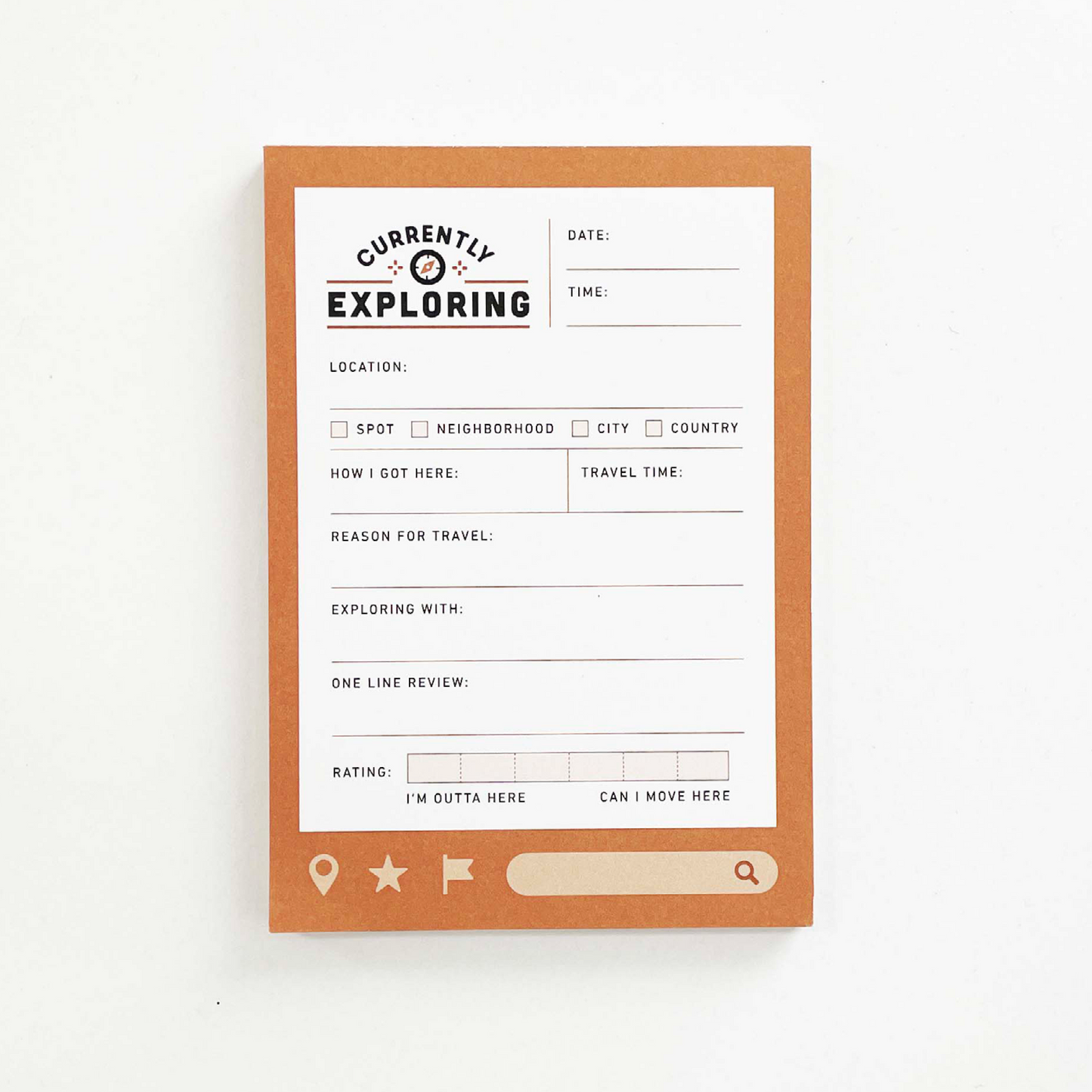 Currently Exploring - 3.5 x 5 in. Notepad