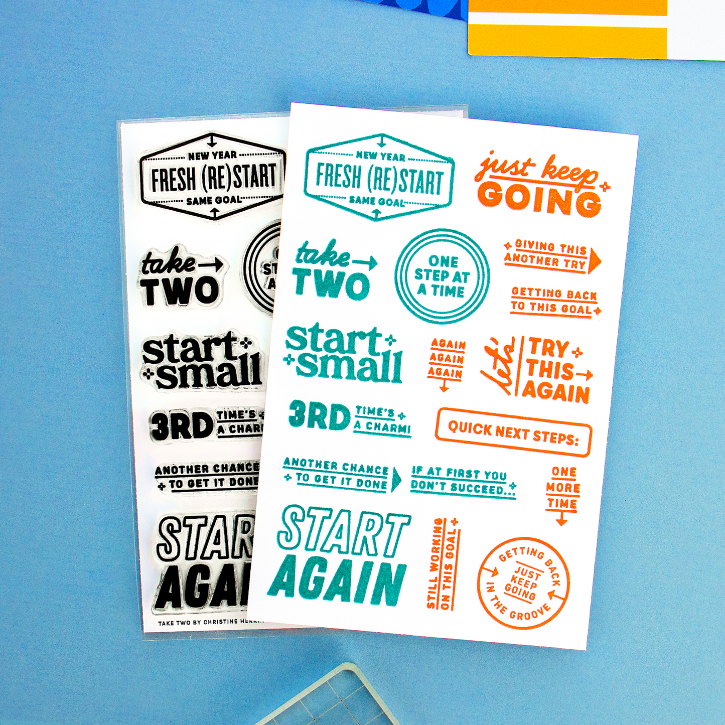 Take Two - 4x6 Clear Stamp Set