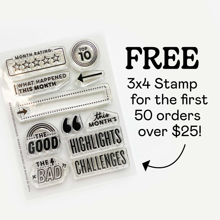 Year in Review - 3x4 Seconds Stamp