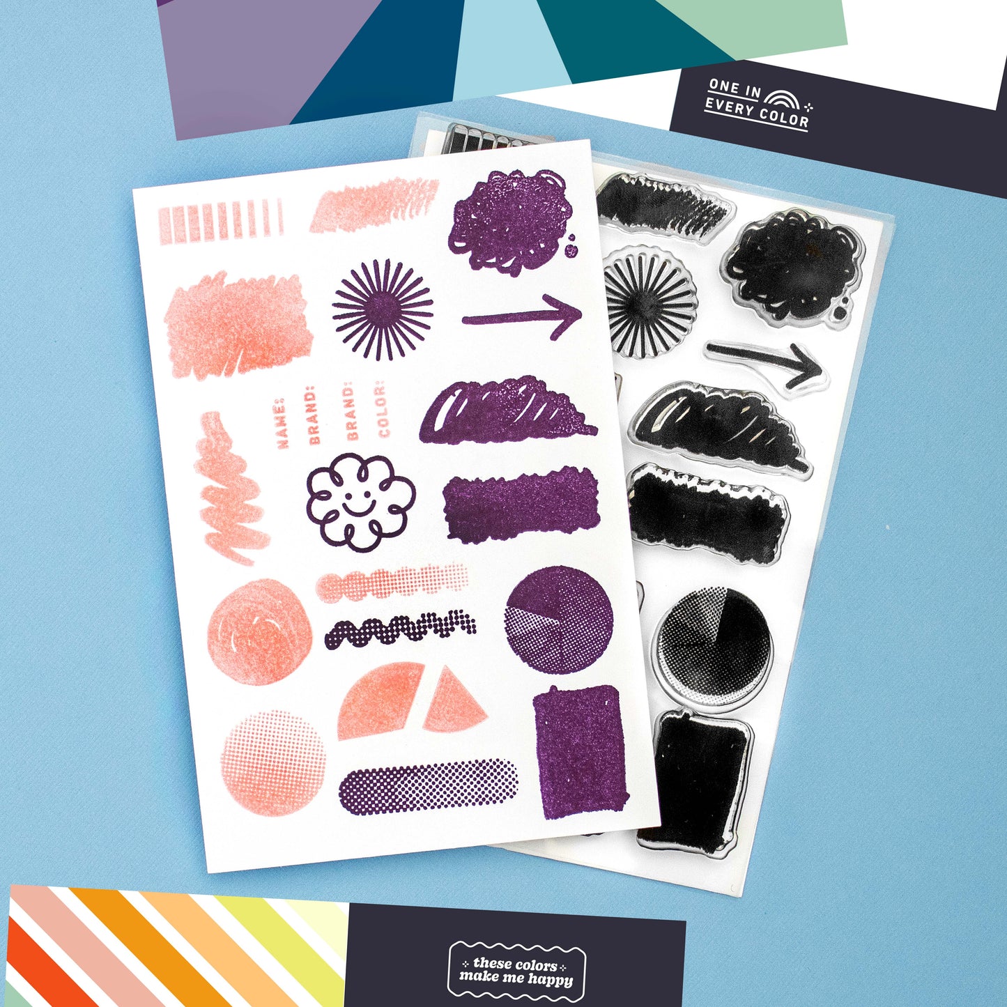 Swatched - 4x6 Clear Stamp Set