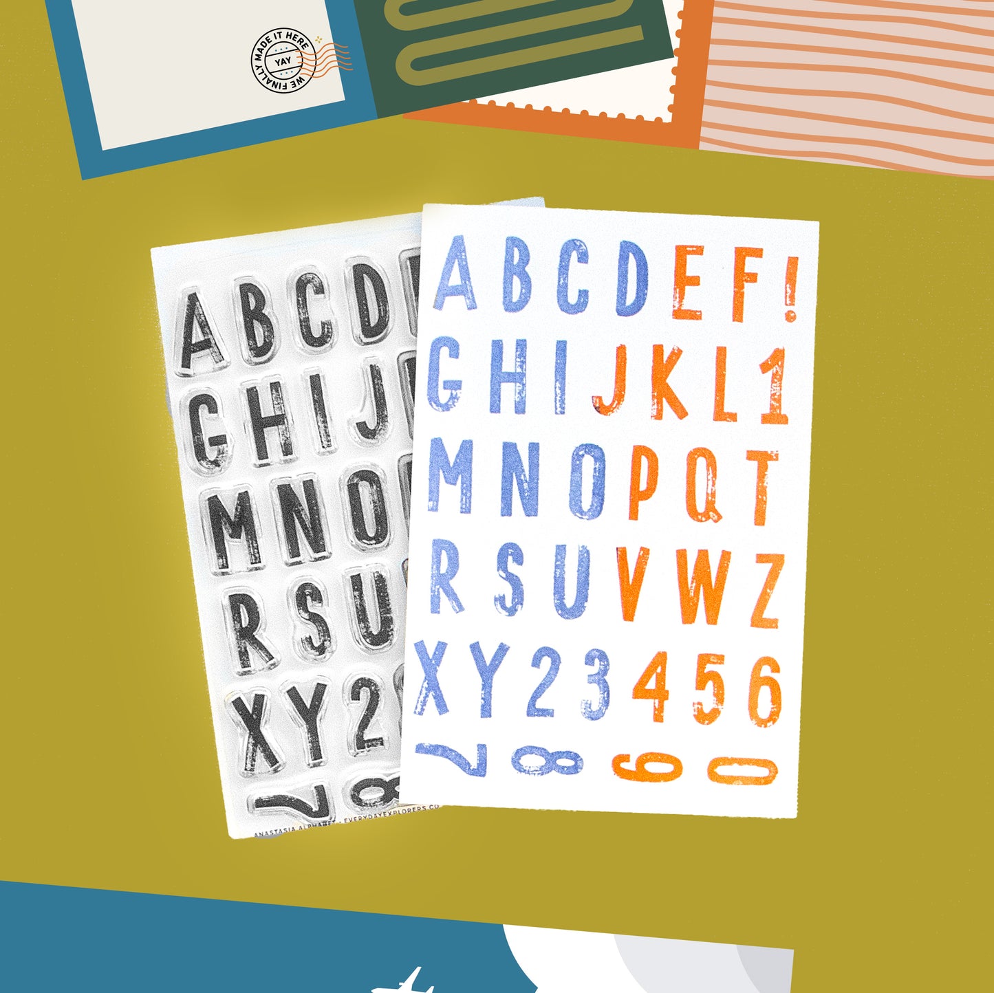 Anastasia Alphabet - 4x6 Clear Stamp Set