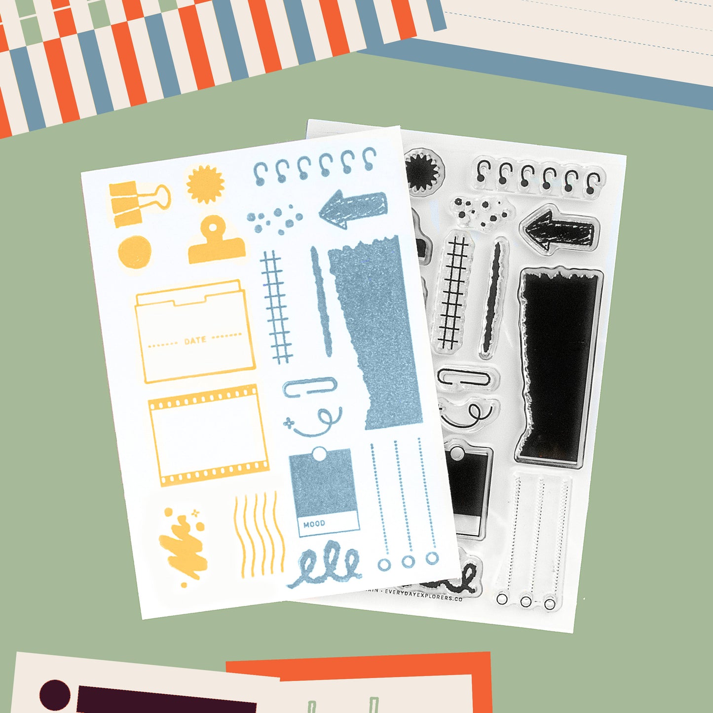 Moodboard - 4x6 Clear Stamp Set