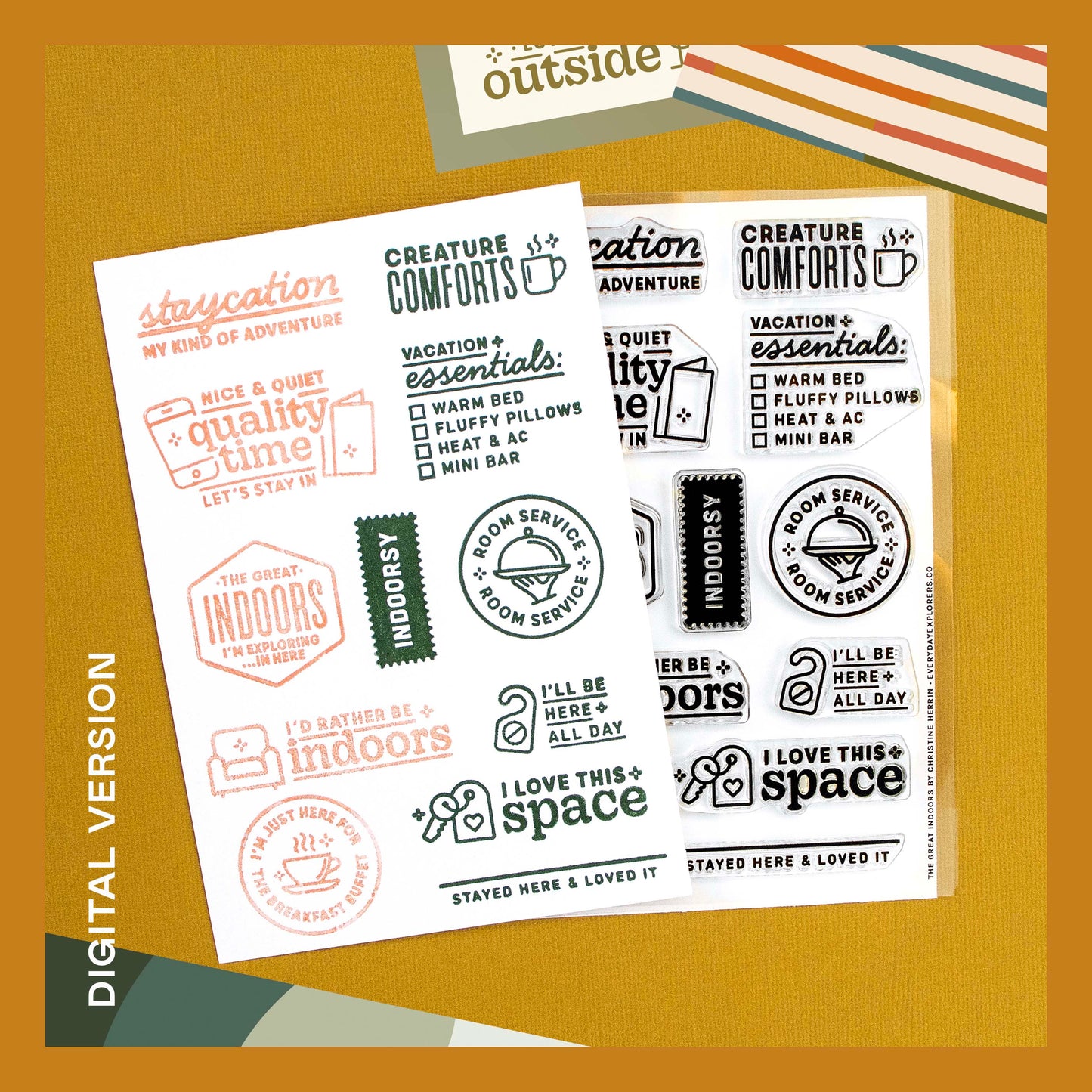 The Great Indoors - 4x6 Clear Stamp Set