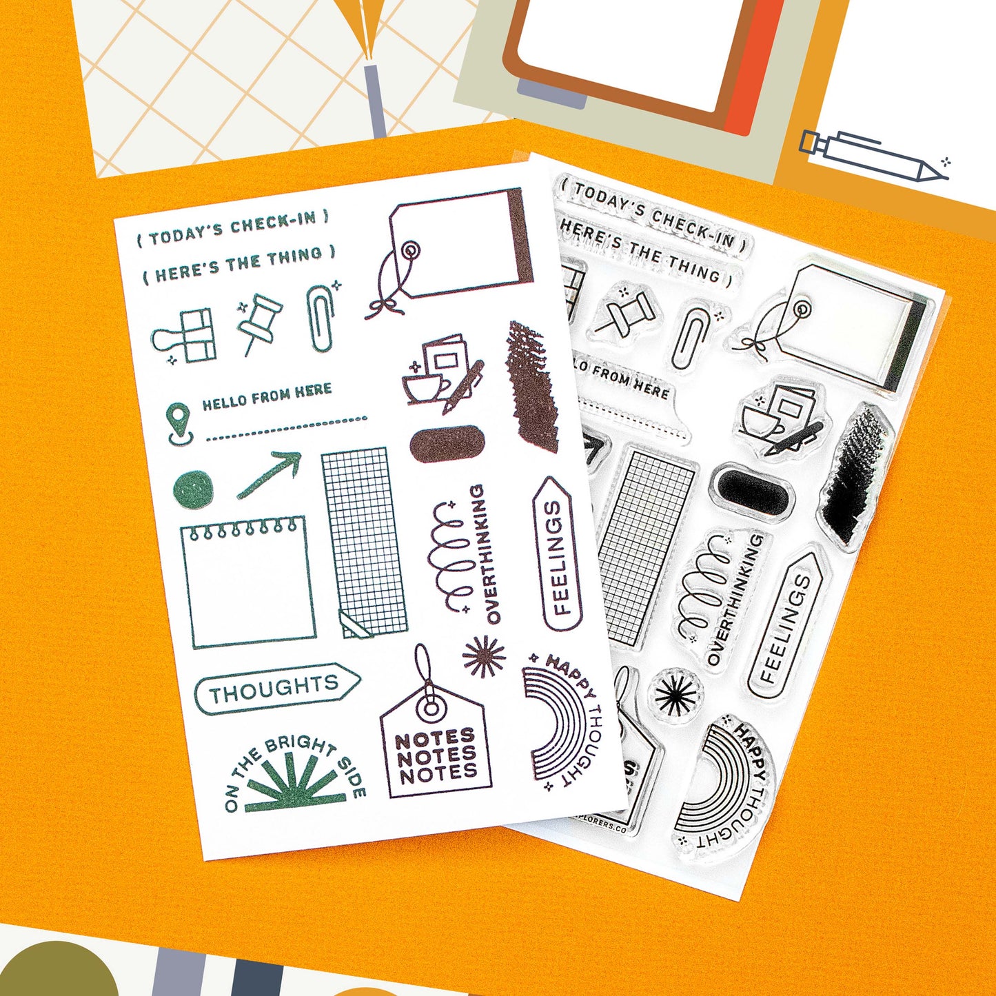 Today's Check-In - 4x6 Clear Stamp Set