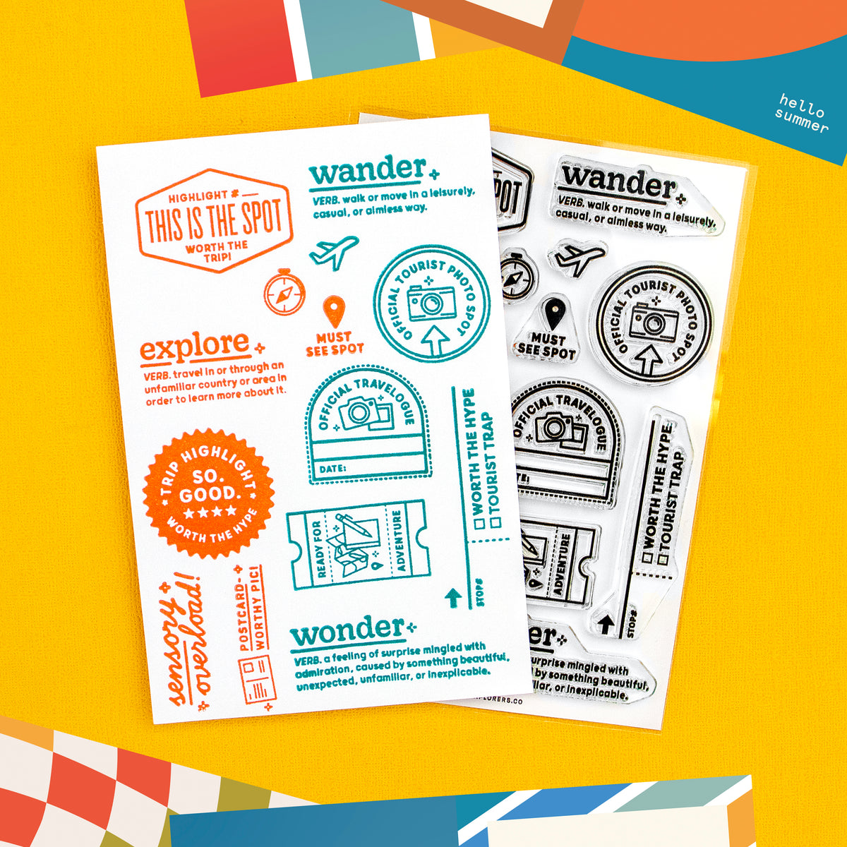 Wander On (Throwback!) - 4x6 Clear Stamp Set
