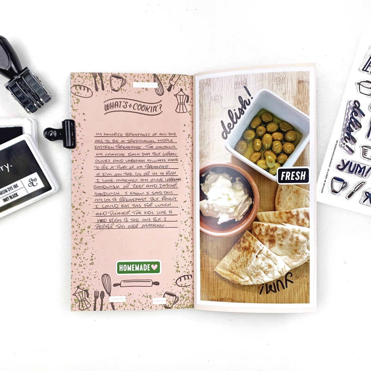 Let’s Eat by Abbey Sy - 4x6 Clear Stamp Set