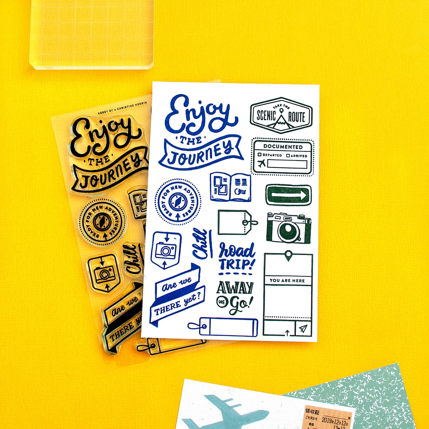 Enjoy the Journey (Throwback!) - 4x6 Clear Stamp Set