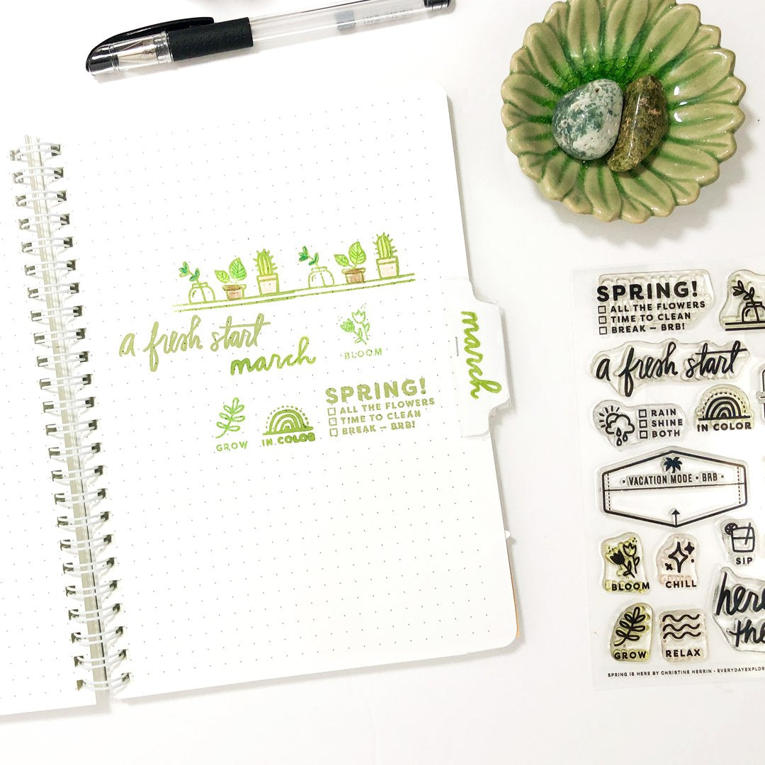 Spring is Here - 4x6 Clear Stamp Set