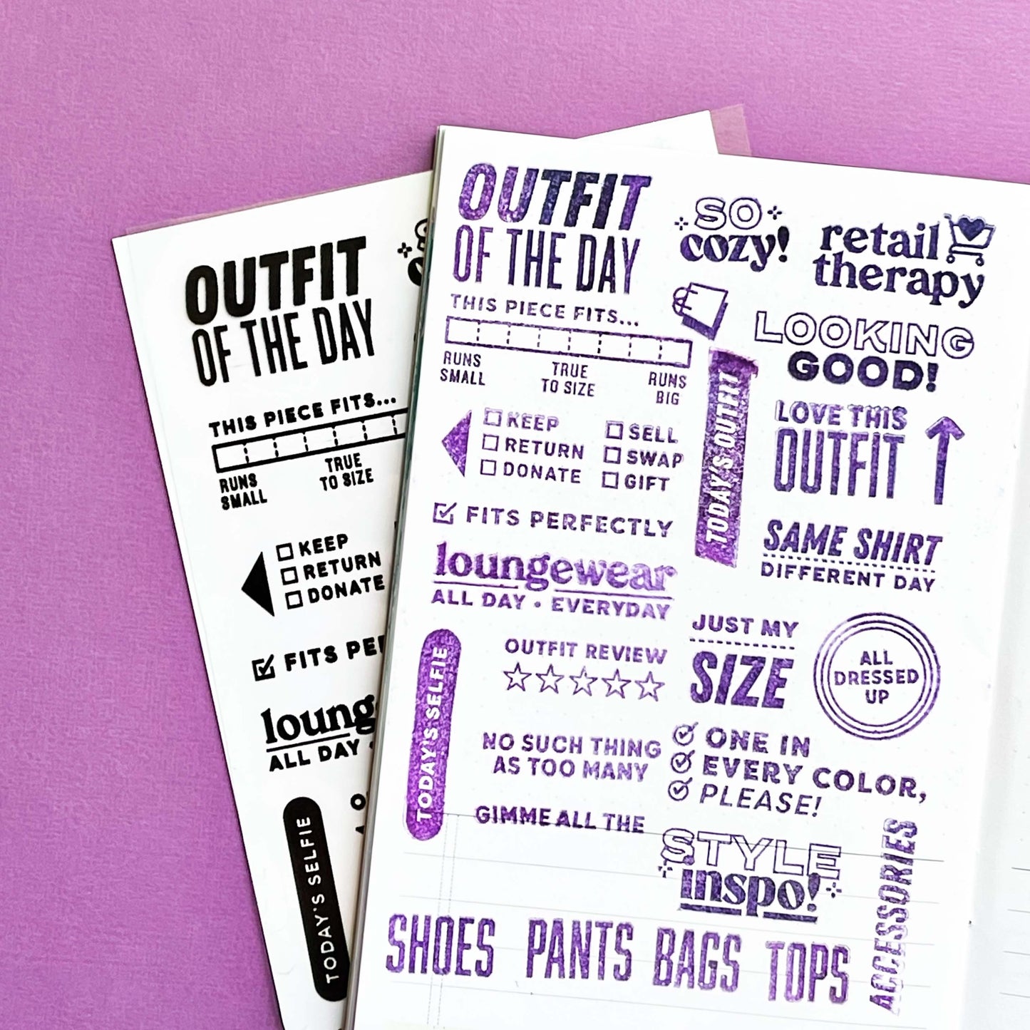 Today’s Outfit - 4x6 Clear Stamp Set