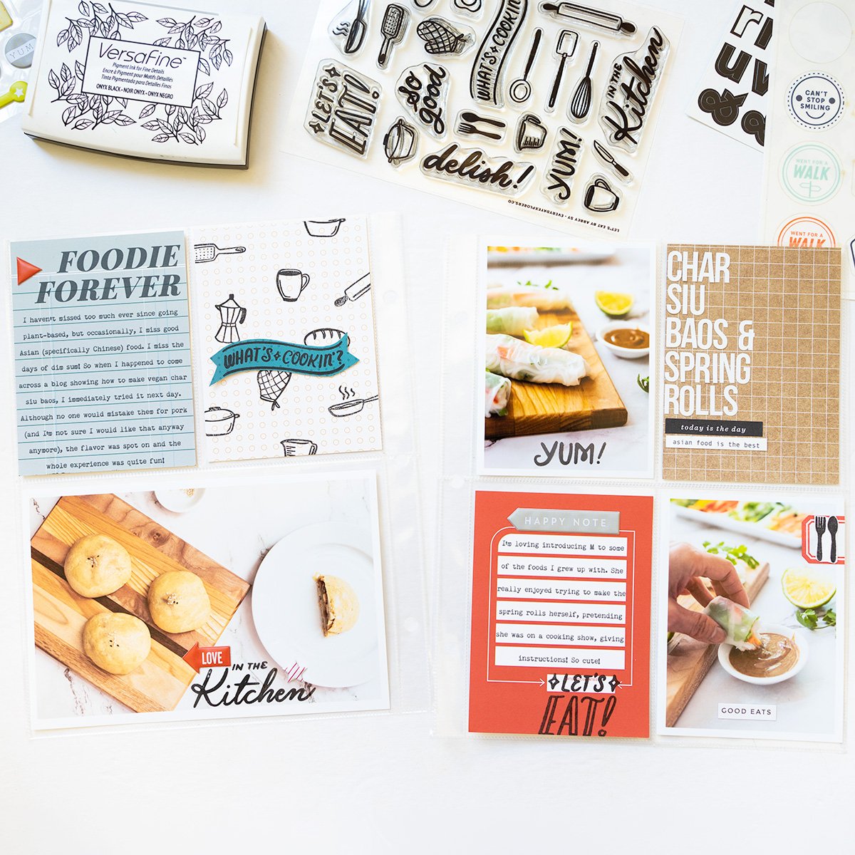 Let’s Eat by Abbey Sy - 4x6 Clear Stamp Set