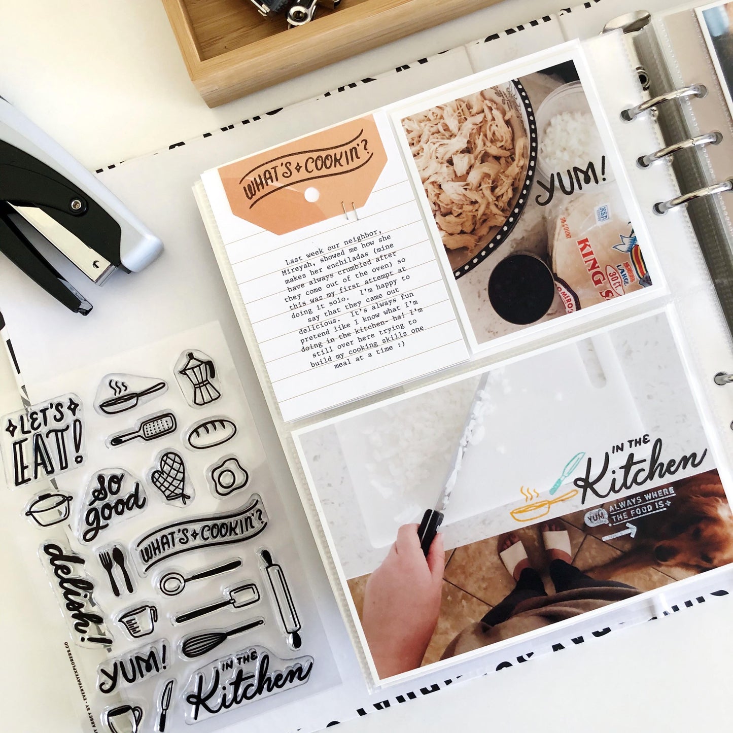 Let’s Eat by Abbey Sy - 4x6 Clear Stamp Set
