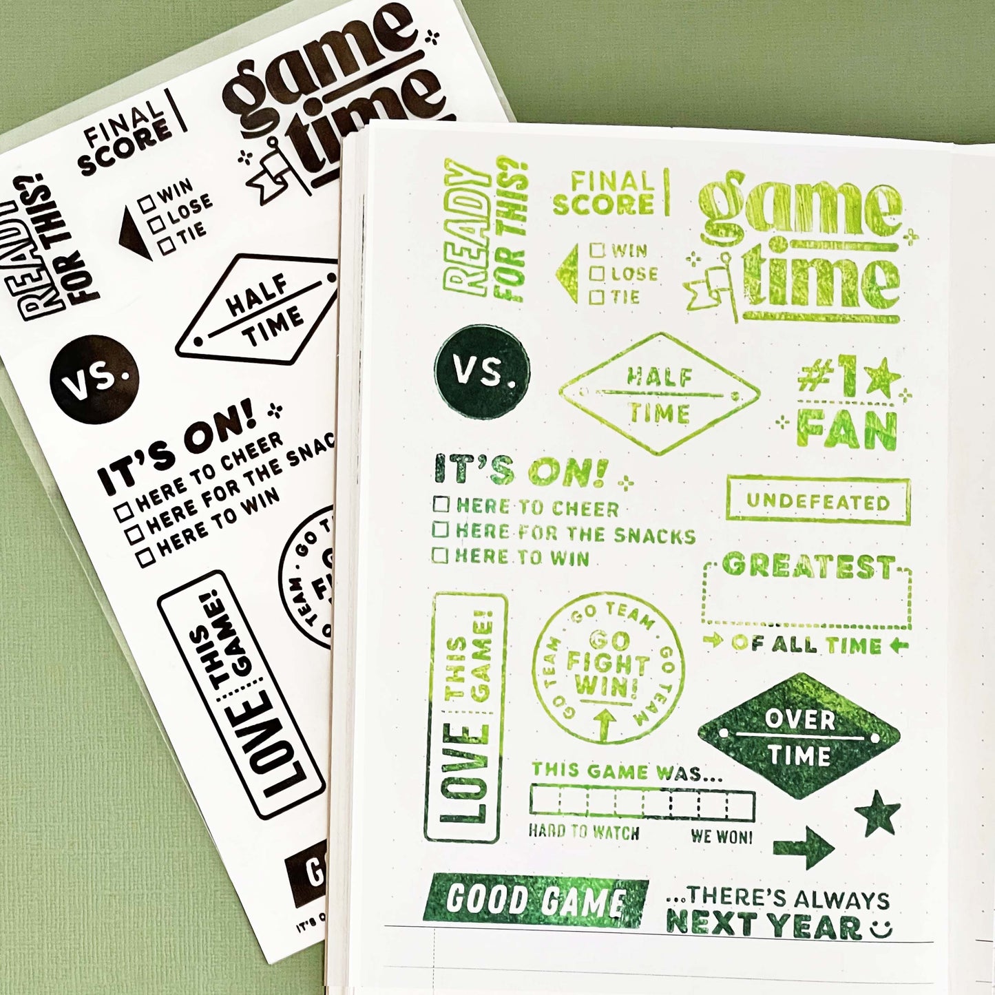 It’s On - 4x6 Clear Stamp Set