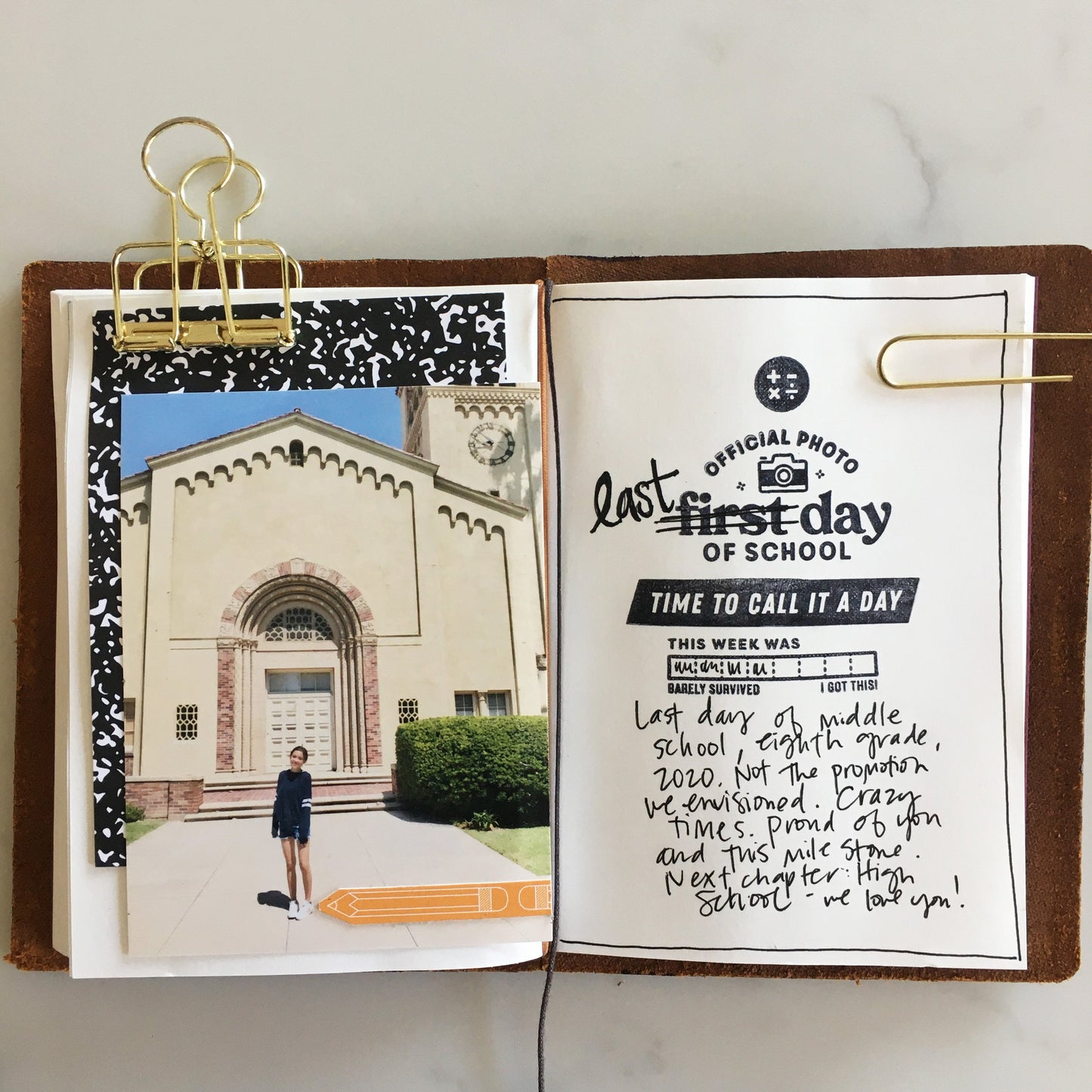 New School - 4x6 Clear Stamp Set