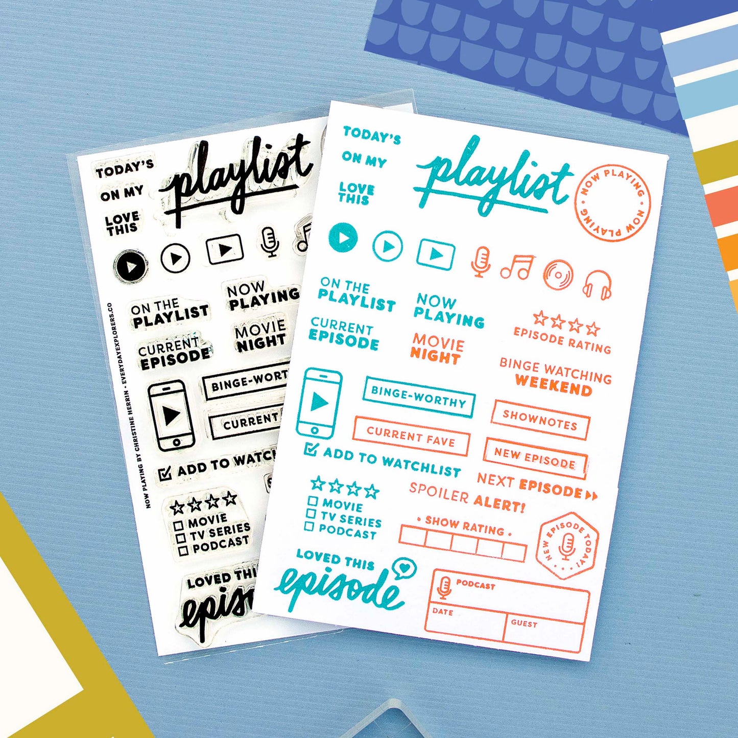 Now Playing - 4x6 Clear Stamp Set