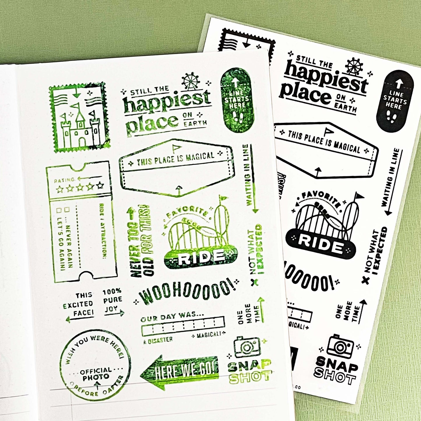 Passport: Theme Park - 4x6 Clear Stamp Set