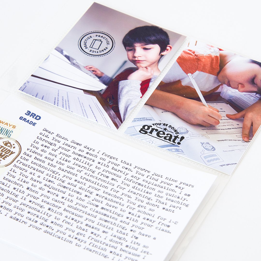 New School - 4x6 Clear Stamp Set