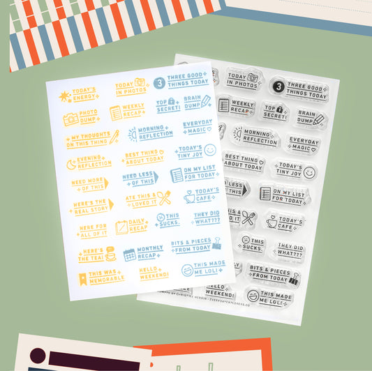 29 More Prompts - 4x6 Clear Stamp Set