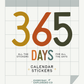 365 Days - Calendar Sticker Book (Neutral Colors)