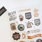 Coffee - Clear Sticker Sheet