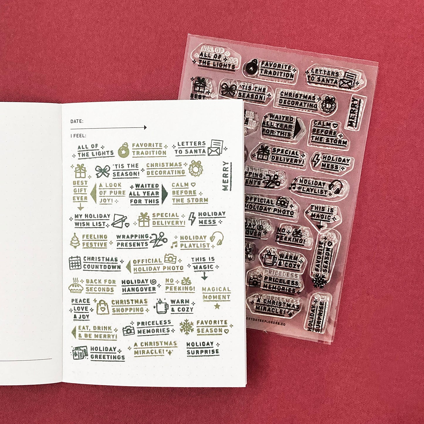 Holiday Magic Prompts (Throwback!) - 4x6 Clear Stamp Set