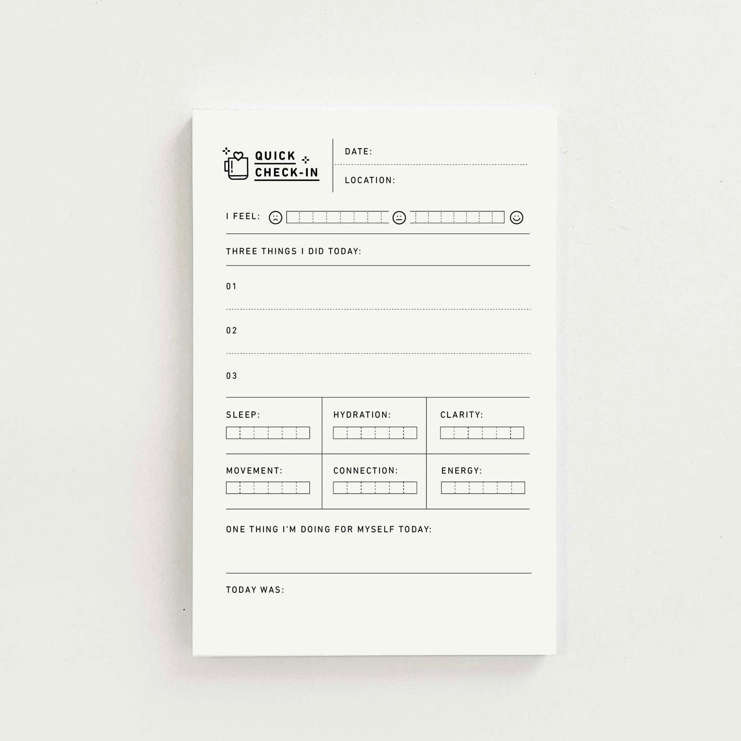 Self-Care - 4x6 in. Notepad