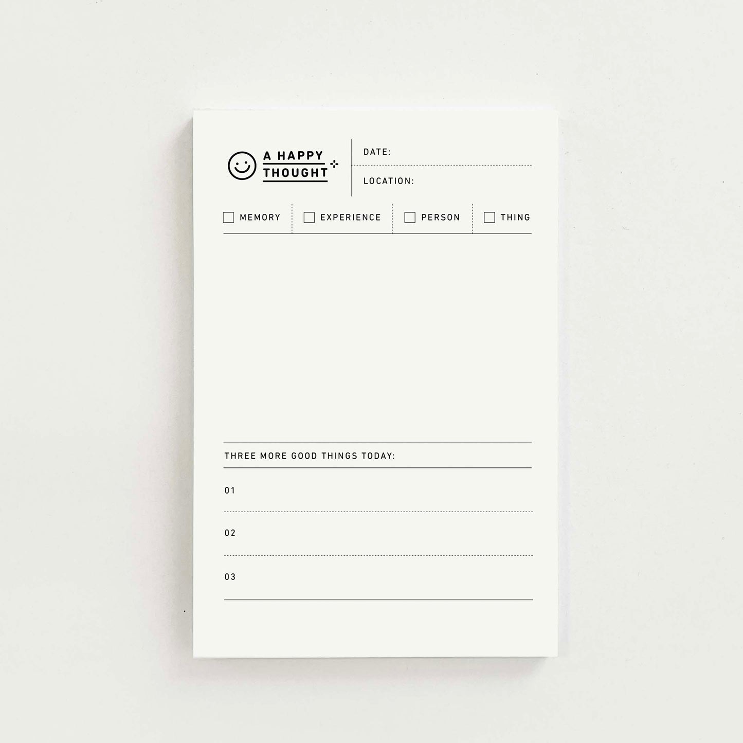 Happy Thought - 4x6 in. Notepad