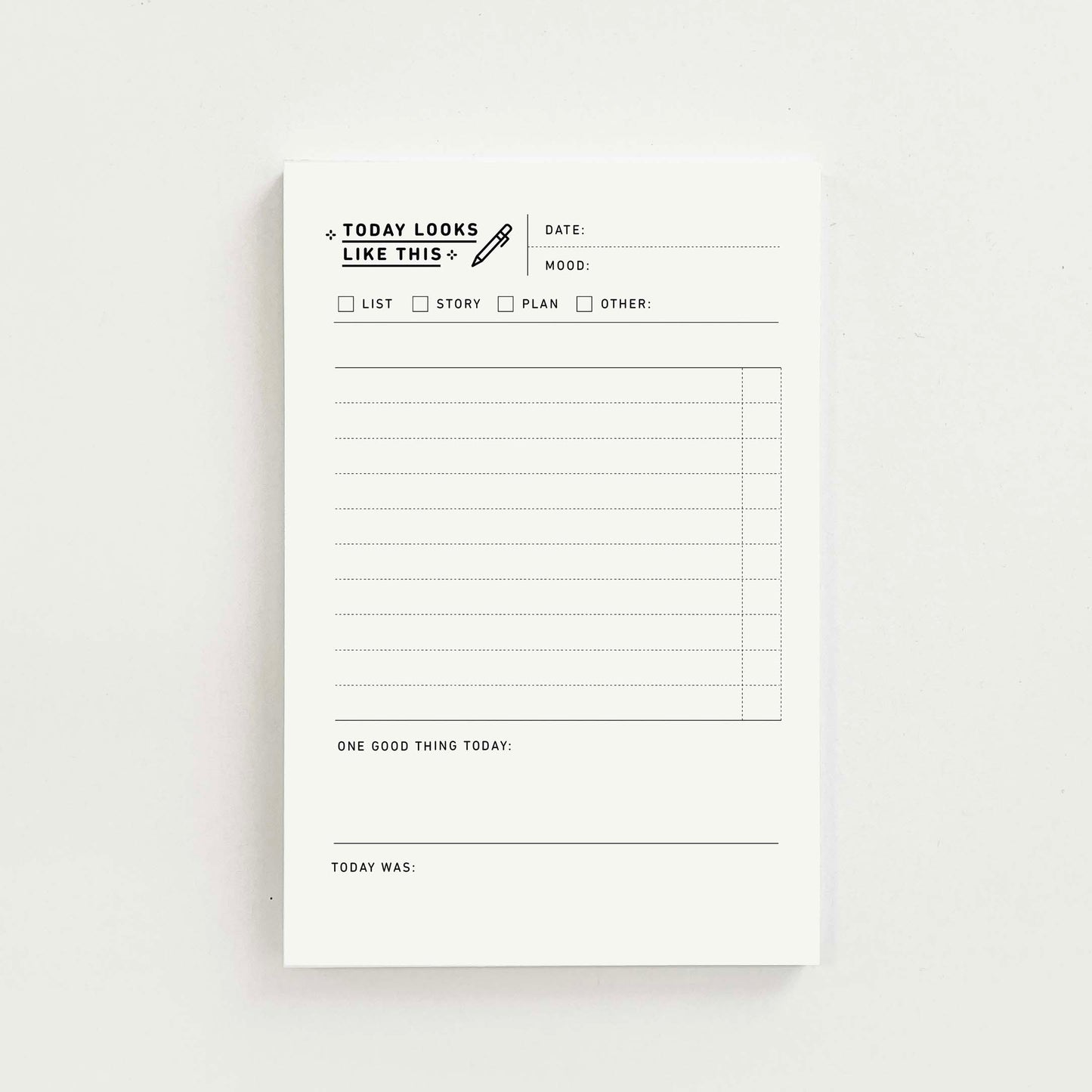 Today - 4x6 in. Notepad