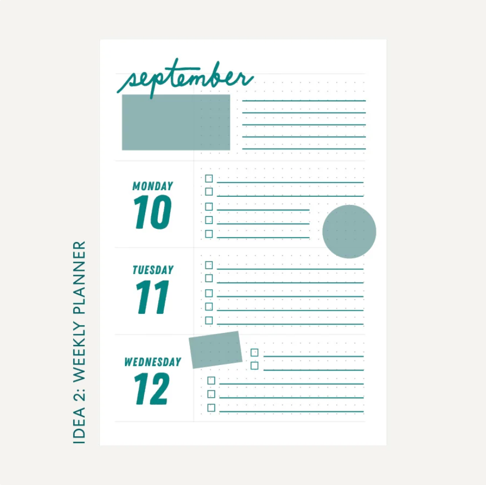 Format Series Journals: Week - A5 Journal