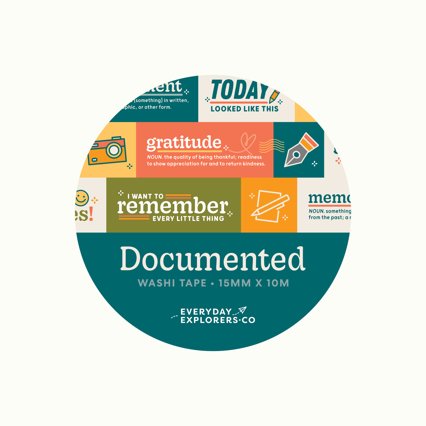 Documented - 15mm Washi Tape