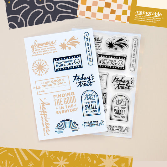 All That Glimmers - 4x6 Clear Stamp Set