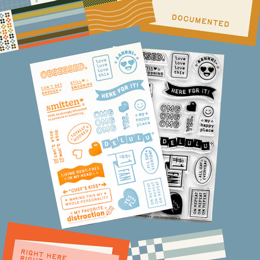 Currently Obsessed - 4x6 Clear Stamp Set