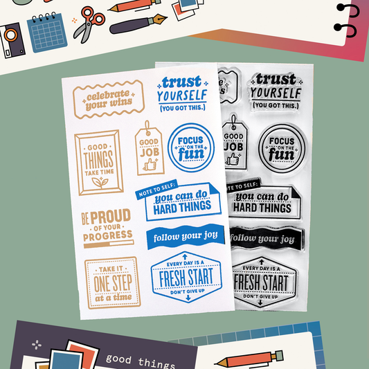 MBMC34: Daily Reminders - 4x6 Clear Stamp Set