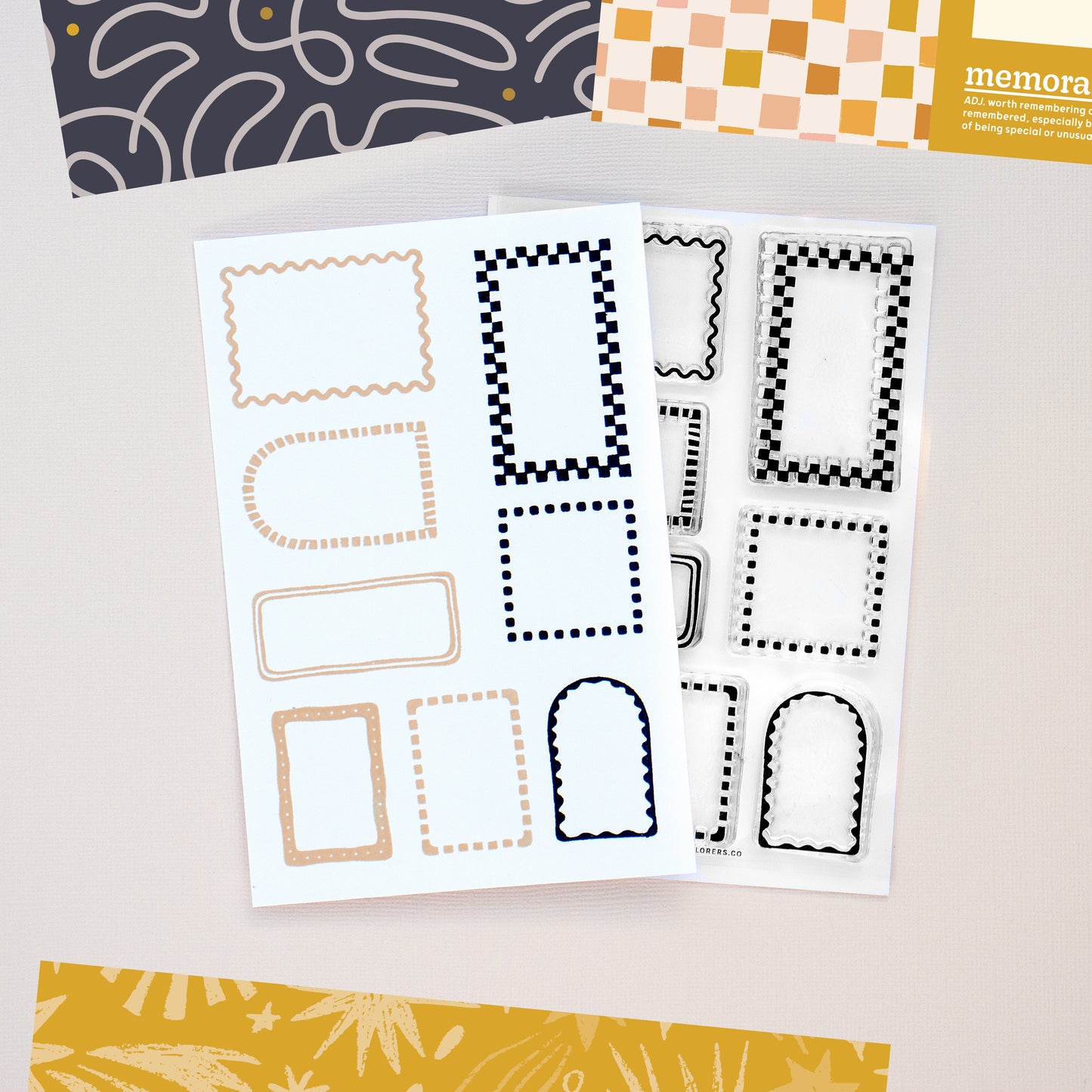 Fancy Frames - 4x6 Clear Stamp Set