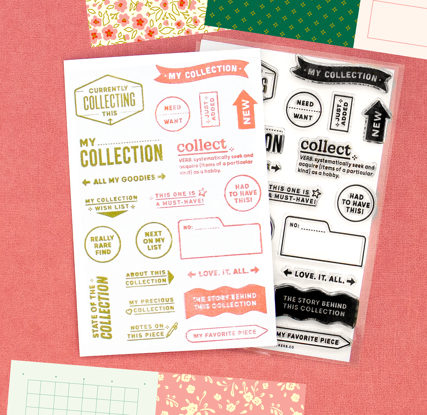 My Collection - 4x6 Clear Stamp Set