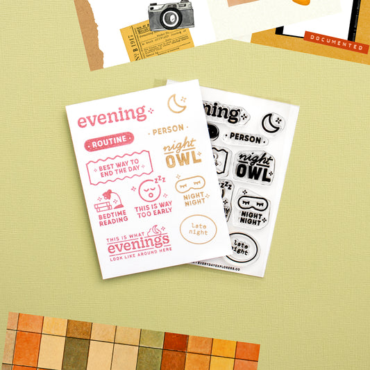 Night Owl - 3x4 Clear Stamp Set