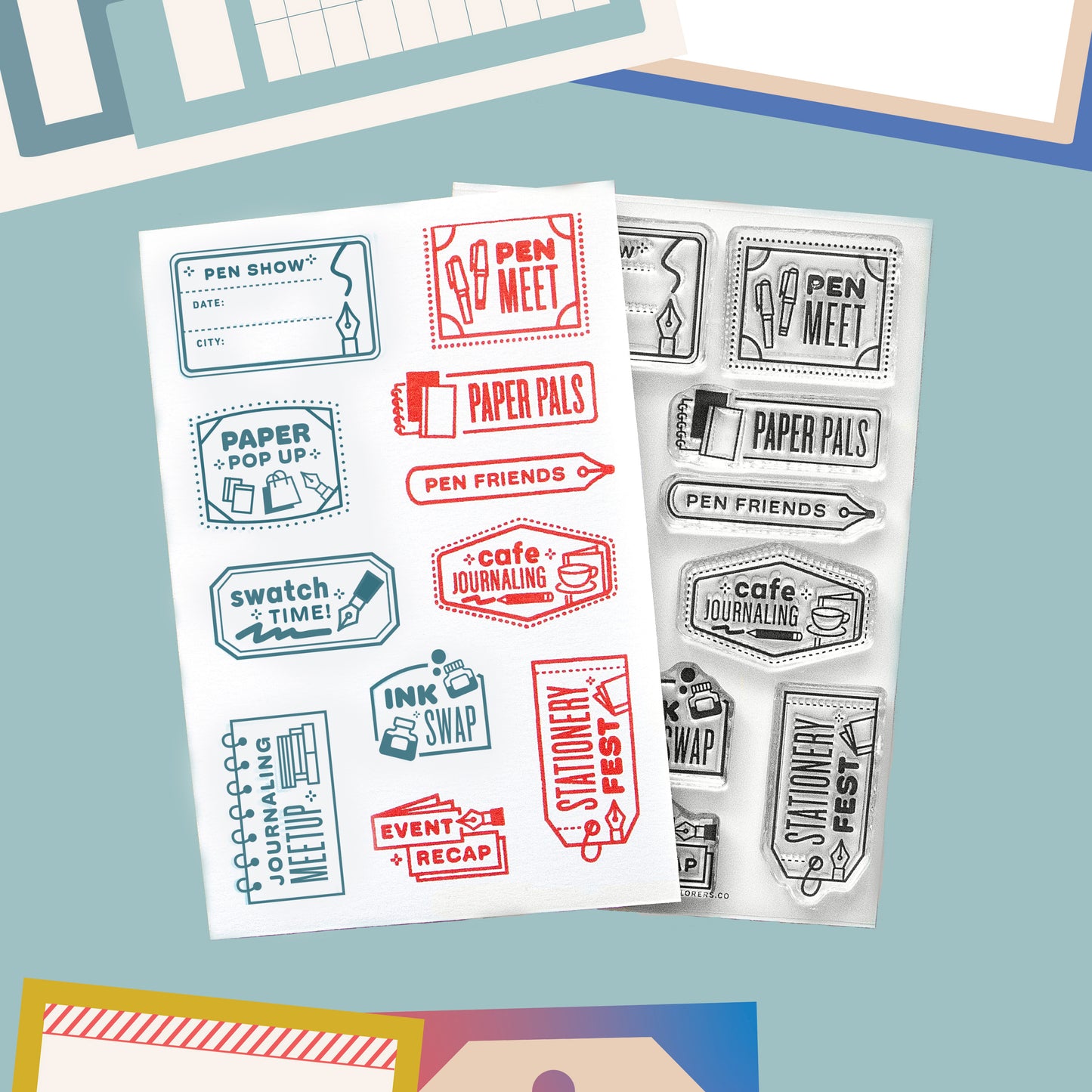 Paper Passport - 4x6 Clear Stamp Set