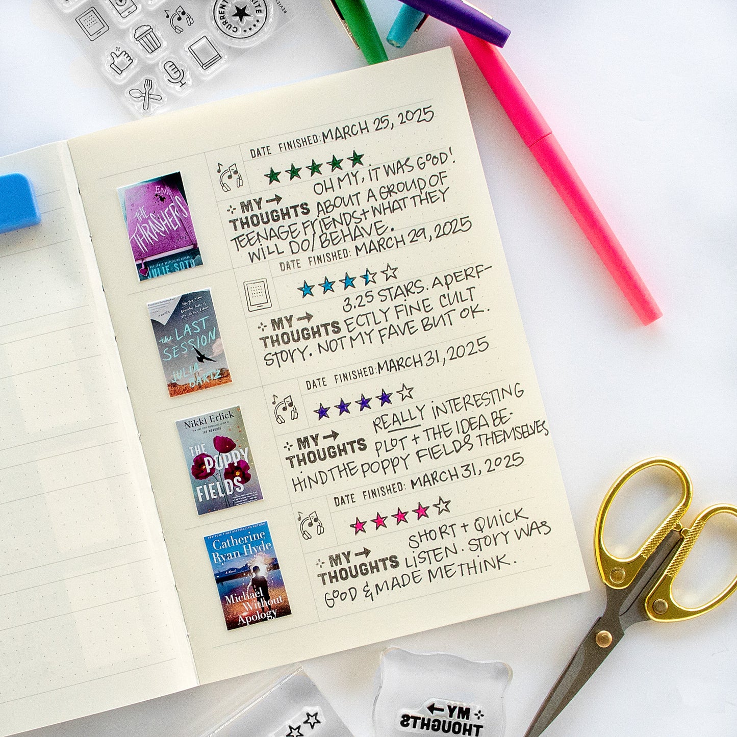 Review Journal and Stamp Bundle