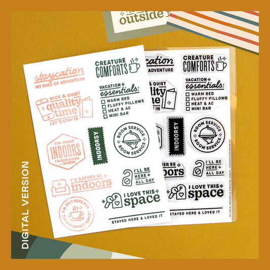 The Great Indoors - 4x6 Clear Stamp Set