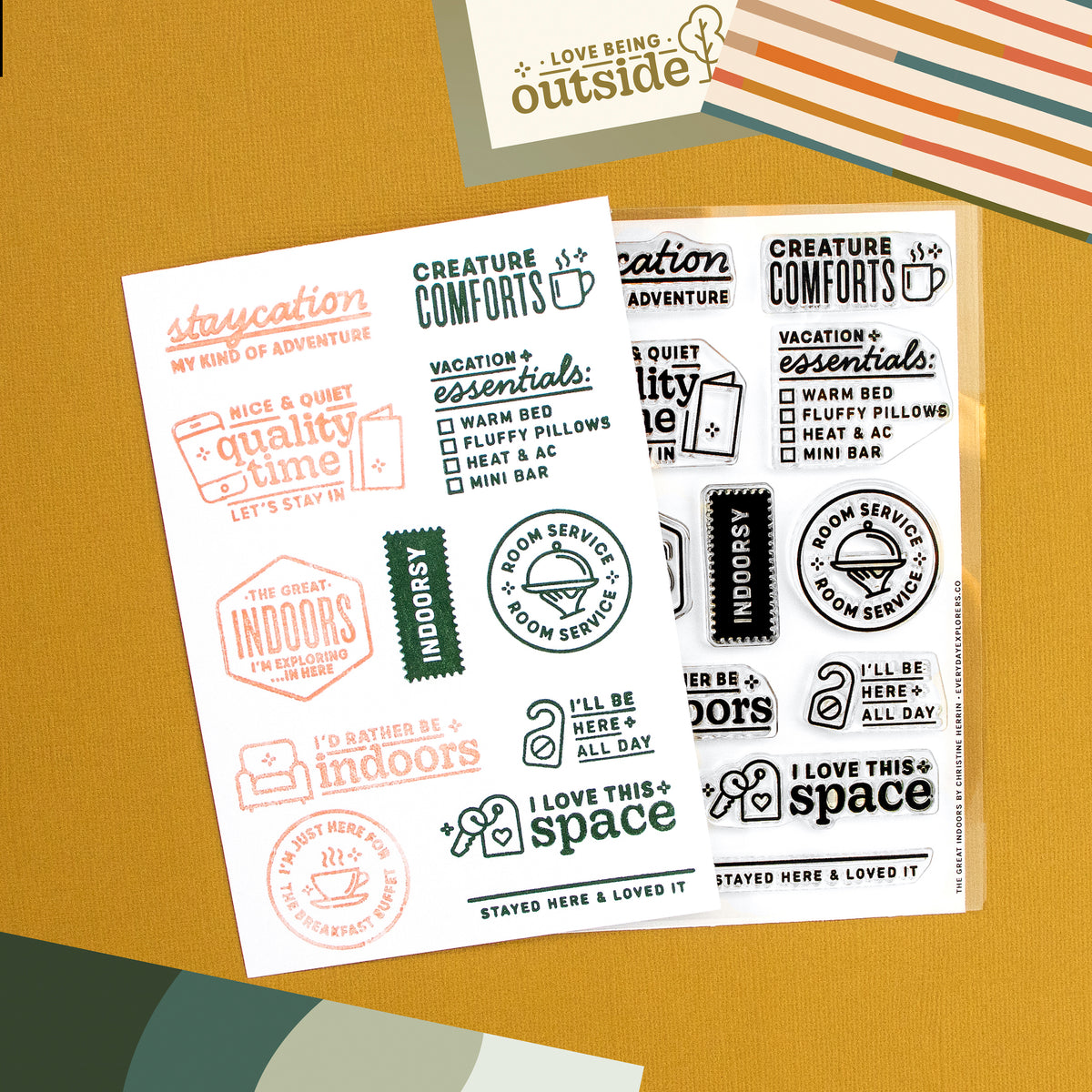 The Great Indoors - 4x6 Clear Stamp Set