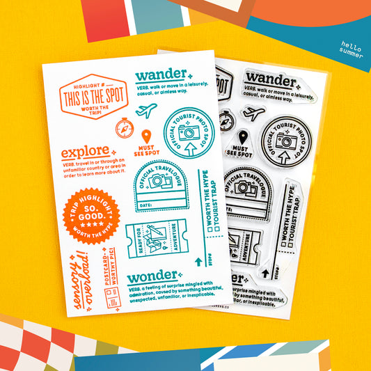 Wander On (Throwback!) - 4x6 Clear Stamp Set