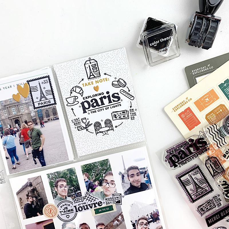 Passport: Paris - 4x6 Clear Stamp Set