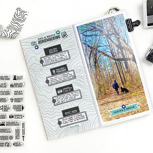 My Places Prompts - 4x6 Clear Stamp Set