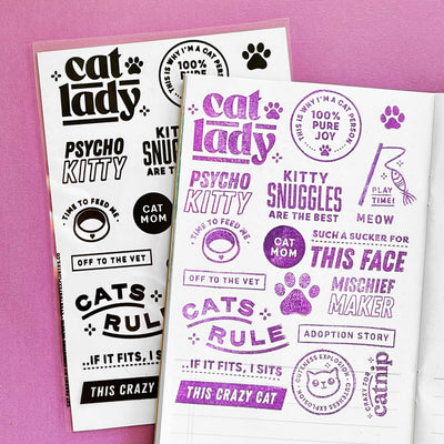 Cat Parent - 4x6 Clear Stamp Set