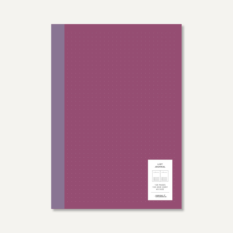 Format Series Journals: List - A5 Journal