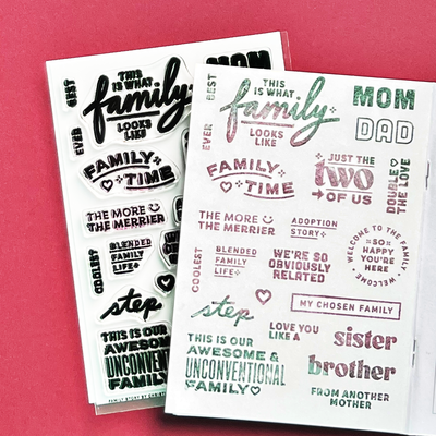 Family Story - 4x6 Clear Stamp Set