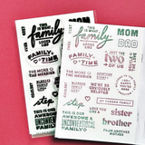 Family Story - 4x6 Clear Stamp Set