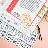 Mini Calendar Days - 4x6 Clear Stamp Set