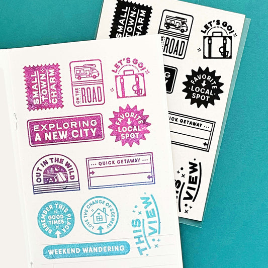 Local Travel - 4x6 Clear Stamp Set