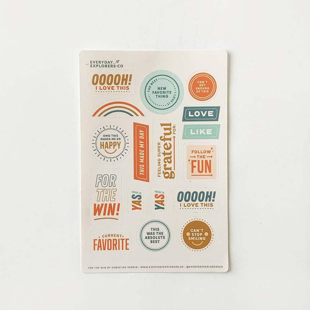 For the Win - 4x6 Sticker Sheet