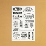 Get It Girl - 4x6 Clear Stamp Set